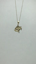 Load and play video in Gallery viewer, Solid Gold Piano Pendant - 10k or 14k