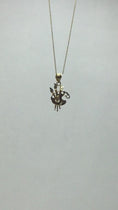 Load and play video in Gallery viewer, Solid Gold Painter Pendant - 10k or 14k
