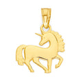 Load image into Gallery viewer, Solid Gold Unicorn Pendant - 10k or 14k