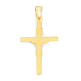 Load image into Gallery viewer, Solid Gold INRI Crucifix Pendant - 10k or 14k