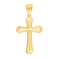 Load image into Gallery viewer, Solid Gold Cross Pendant - 10k or 14k