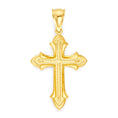 Load image into Gallery viewer, Solid Gold Cross Pendant - 10k or 14k