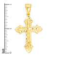 Load image into Gallery viewer, Solid Gold Cross Pendant - 10k or 14k