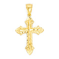 Load image into Gallery viewer, Solid Gold Cross Pendant - 10k or 14k