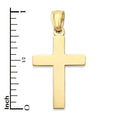 Load image into Gallery viewer, Solid Gold Cross Pendant - 10k or 14k