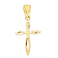 Load image into Gallery viewer, Solid Gold Cross Pendant - 10k or 14k