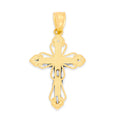 Load image into Gallery viewer, Solid Gold Crucifix Pendant - 10k or 14k