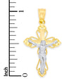 Load image into Gallery viewer, Solid Gold Crucifix Pendant - 10k or 14k