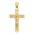 Load image into Gallery viewer, Solid Gold Crucifix Pendant - 10k or 14k