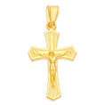 Load image into Gallery viewer, Solid Gold Crucifix Pendant - 10k or 14k