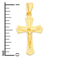 Load image into Gallery viewer, Solid Gold Crucifix Pendant - 10k or 14k