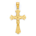 Load image into Gallery viewer, Solid Gold Crucifix Pendant - 10k or 14k