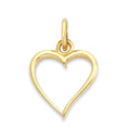 Load image into Gallery viewer, Solid Gold Heart Pendant - 10k or 14k