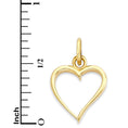 Load image into Gallery viewer, Solid Gold Heart Pendant - 10k or 14k