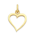 Load image into Gallery viewer, Solid Gold Heart Pendant - 10k or 14k