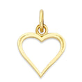 Load image into Gallery viewer, Solid Gold Heart Pendant - 10k or 14k