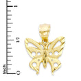 Load image into Gallery viewer, Solid Gold Butterfly Pendant - 10k or 14k