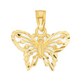 Load image into Gallery viewer, Solid Gold Butterfly Pendant - 10k or 14k