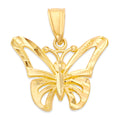 Load image into Gallery viewer, Solid Gold Butterfly Pendant - 10k or 14k