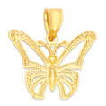 Load image into Gallery viewer, Solid Gold Butterfly Pendant - 10k or 14k