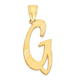 Load image into Gallery viewer, 10k/14k Solid Gold Cursive Initial Pendant - Personalized Jewelry Gifts