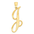 Load image into Gallery viewer, 10k/14k Solid Gold Cursive Initial Pendant - Personalized Jewelry Gifts
