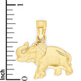 Load image into Gallery viewer, Solid Gold Elephant Pendant - 10k or 14k
