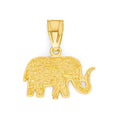 Load image into Gallery viewer, Solid Gold Elephant Pendant - 10k or 14k