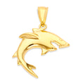 Load image into Gallery viewer, Solid Gold Shark Pendant - 10k or 14k