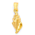 Load image into Gallery viewer, Solid Gold Seashell Pendant - 10k or 14k