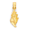 Load image into Gallery viewer, Solid Gold Seashell Pendant - 10k or 14k