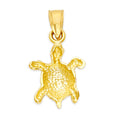 Load image into Gallery viewer, Solid Gold Turtle Pendant - 10k or 14k