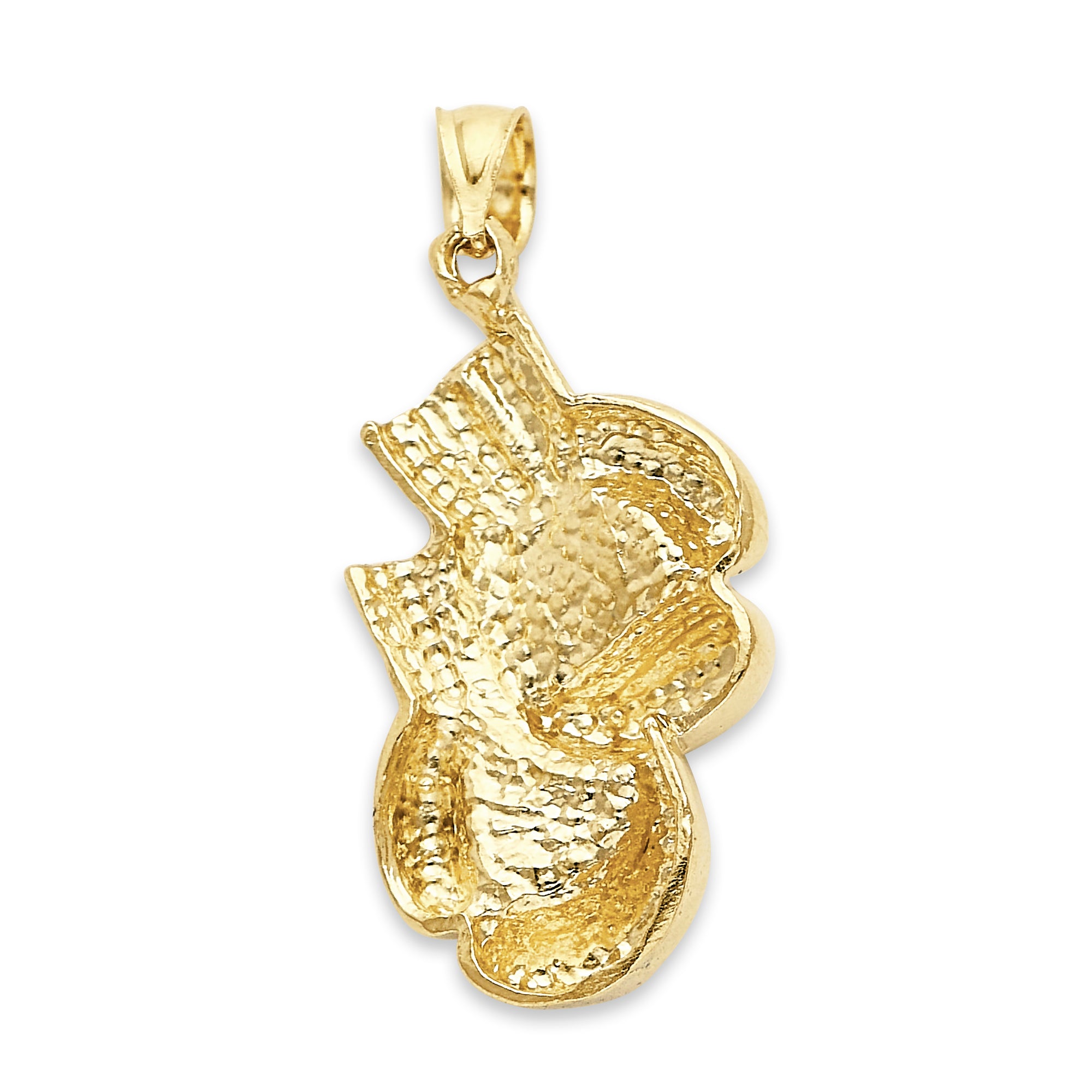 Solid Gold Boxing Glove Pendant - 10k or 14k