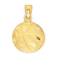 Load image into Gallery viewer, Solid Gold Basketball Pendant - 10k or 14k