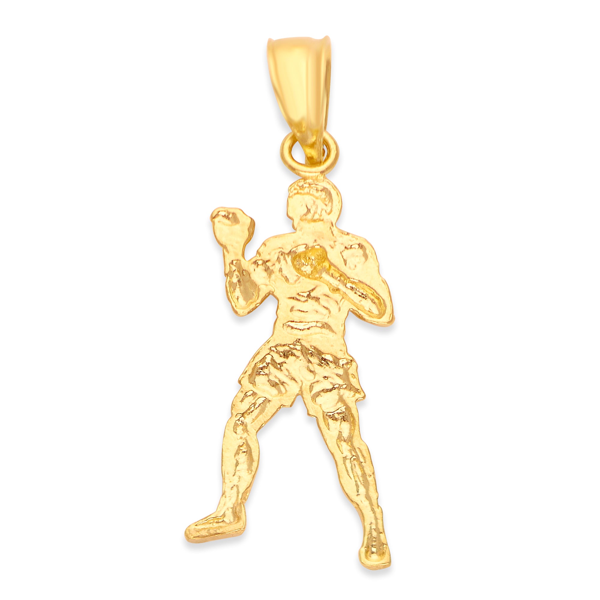 Solid Gold Boxing Pendant - 10k or 14k