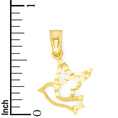 Load image into Gallery viewer, Solid Gold Dove Pendant - 10k or 14k
