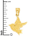 Load image into Gallery viewer, Solid Gold Dove Pendant - 10k or 14k