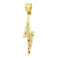 Load image into Gallery viewer, Solid Gold Lightning Bolt Pendant - 10k or 14k