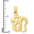 Load image into Gallery viewer, Solid Gold Snake Pendant - 10k or 14k