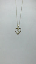 Load and play video in Gallery viewer, Solid Gold Heart Initial Pendant - 10k or 14k