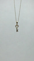 Load and play video in Gallery viewer, Solid Gold Key Pendant - 10k or 14k