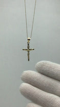 Load and play video in Gallery viewer, Solid Gold INRI Crucifix Pendant - 10k or 14k