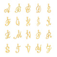 Load image into Gallery viewer, Solid Gold Cursive Initial Pendant - 10k or 14k