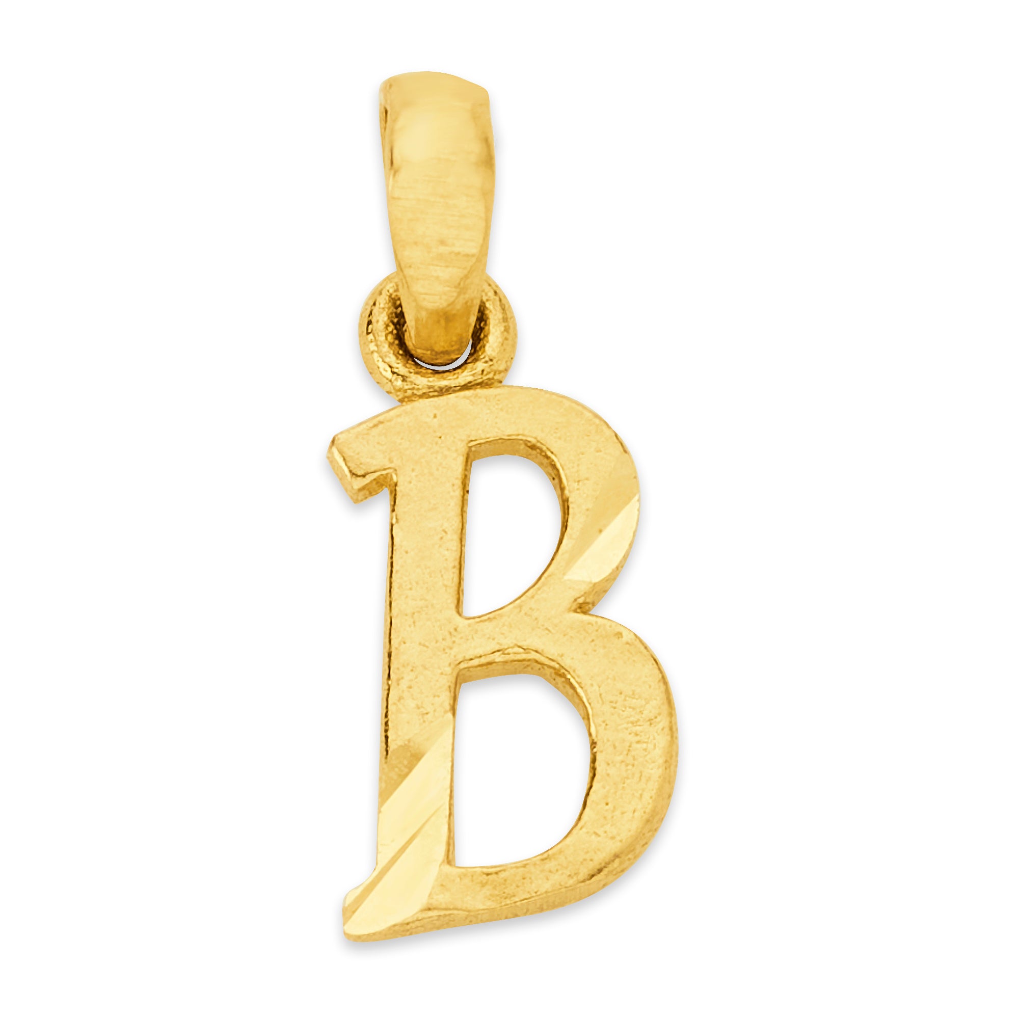 Solid Gold Initial Pendant - 10k or 14k