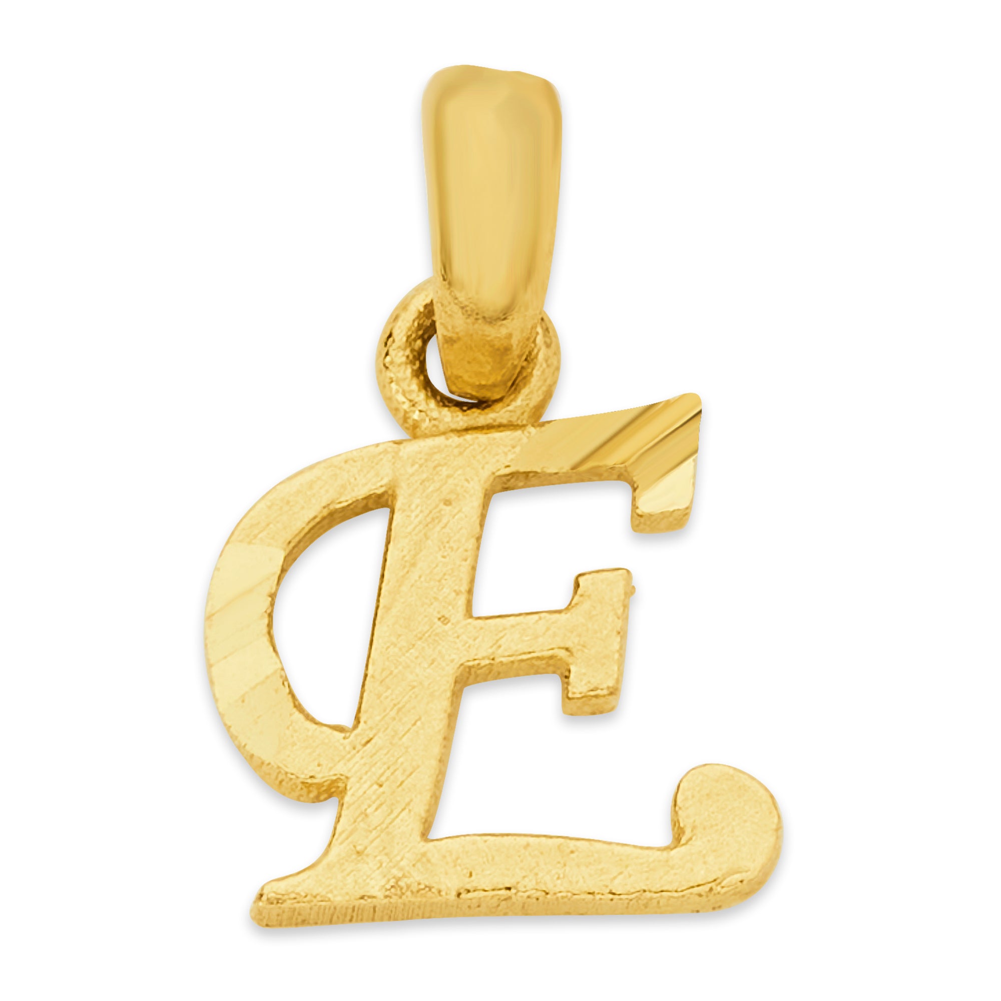 Solid Gold Initial Pendant - 10k or 14k