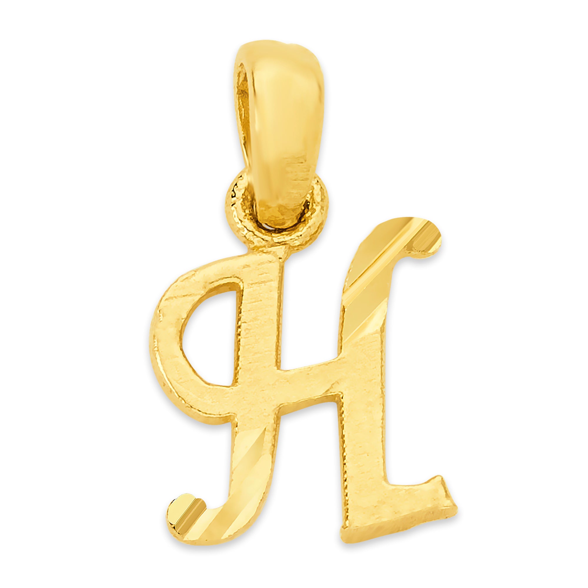 Solid Gold Initial Pendant - 10k or 14k