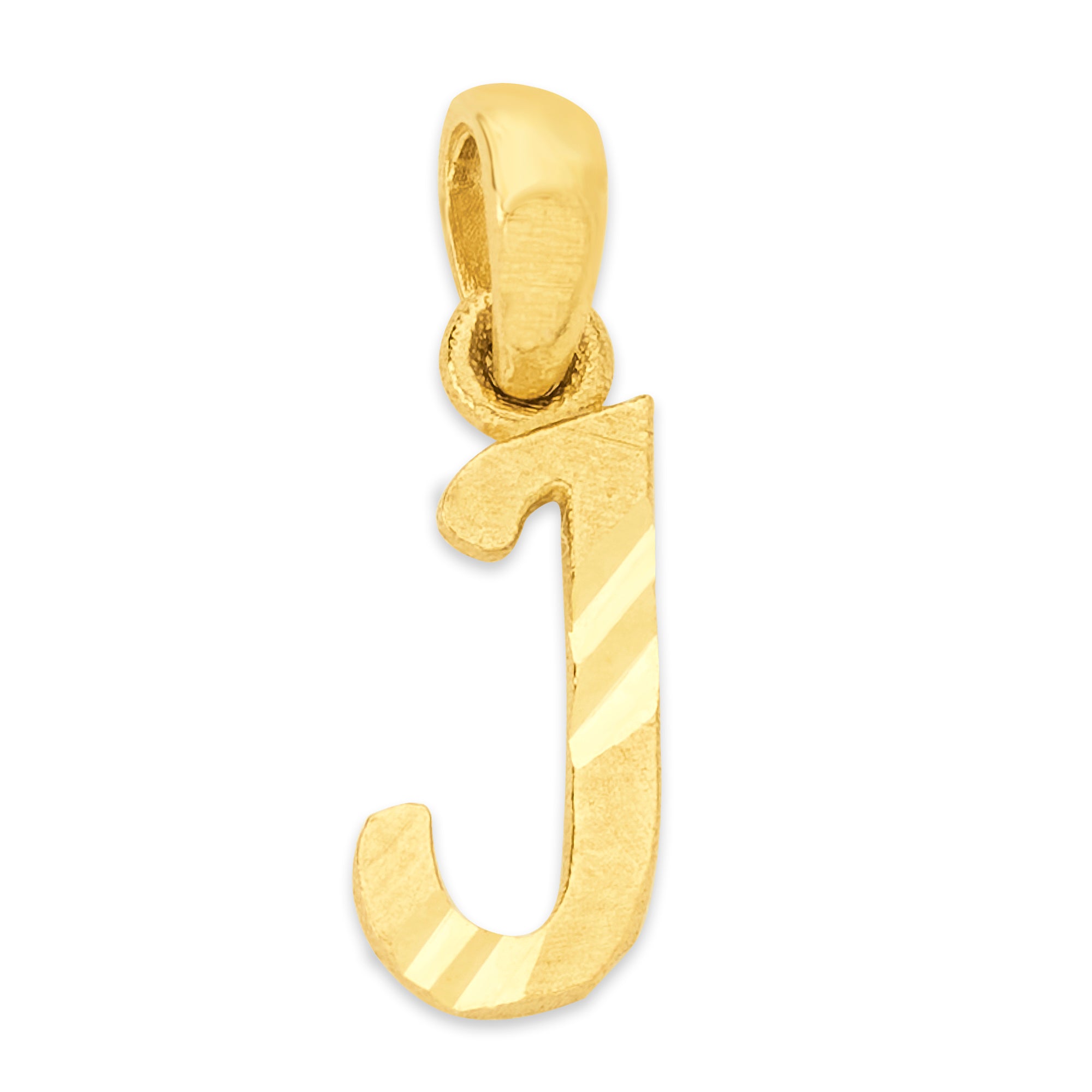 Solid Gold Initial Pendant - 10k or 14k