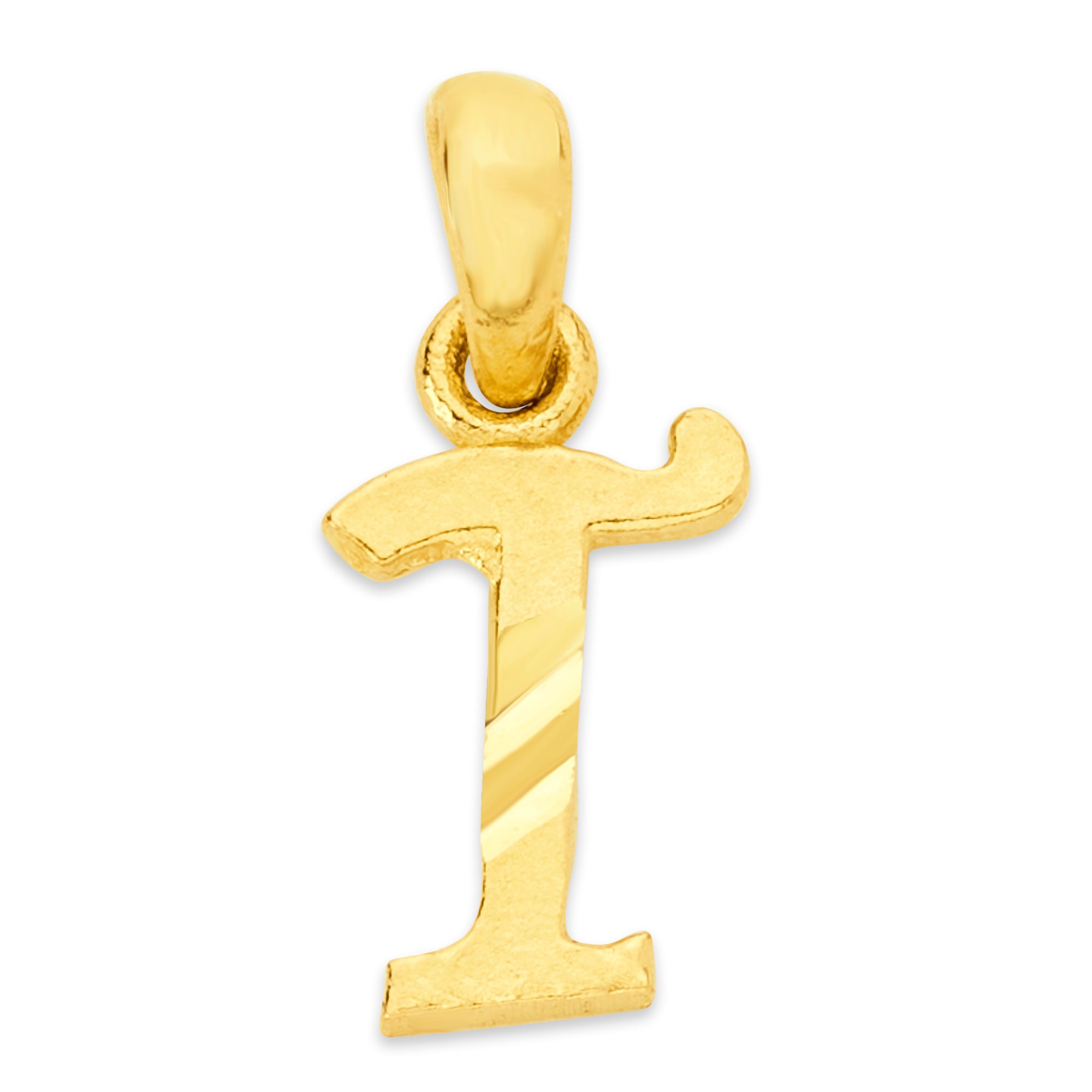 Solid Gold Initial Pendant - 10k or 14k