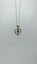 Load and play video in Gallery viewer, Solid Two-Tone Gold Dolphin in Heart Pendant - 10k or 14k