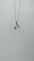 Load and play video in Gallery viewer, Solid Gold Dove with Olive Branch Pendant - 10k or 14k